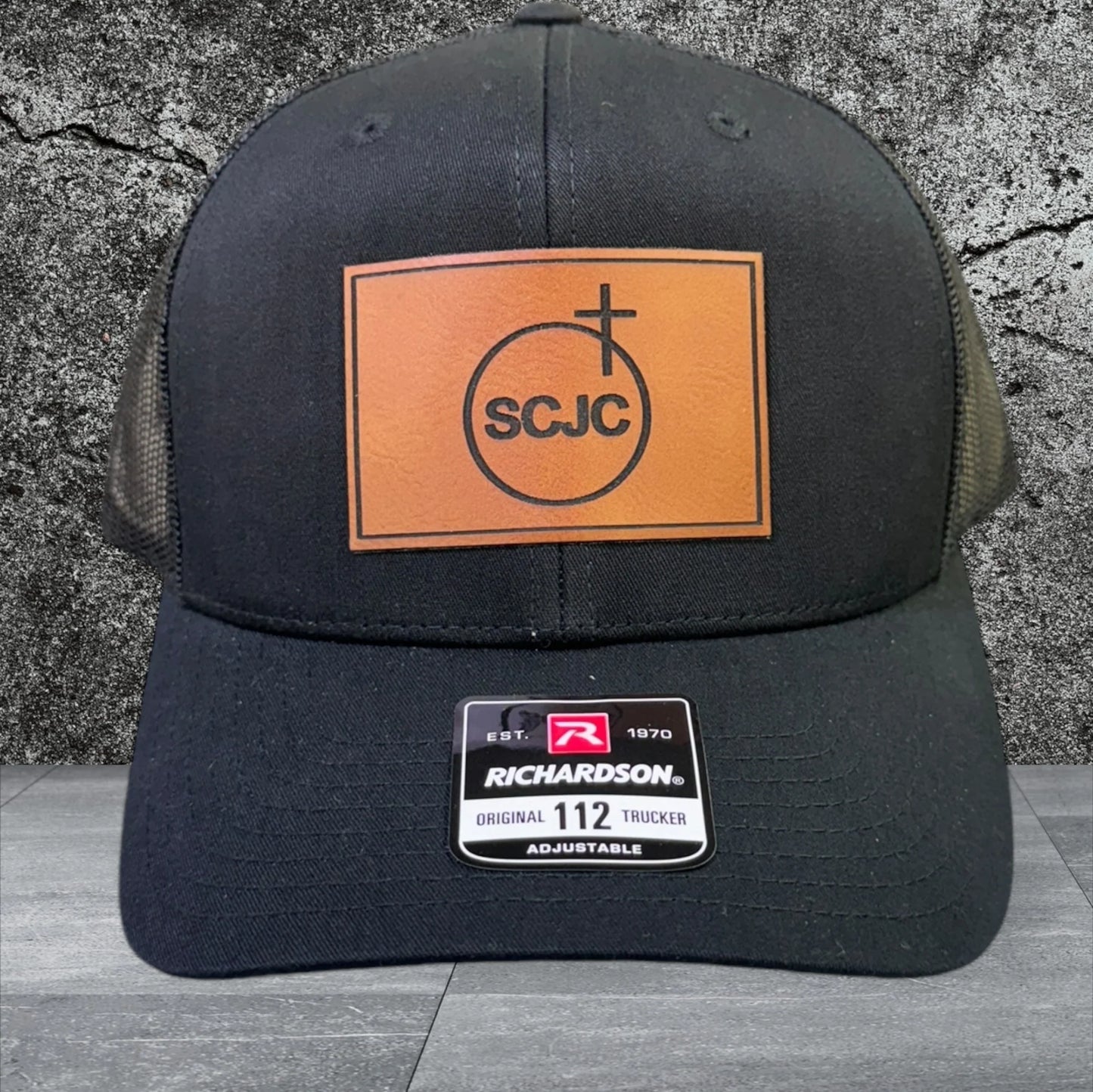 Logo Leather Patch Hat